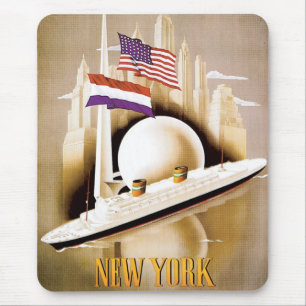 Tapis De Souris Holland America Line NY World's Fair Mousepad