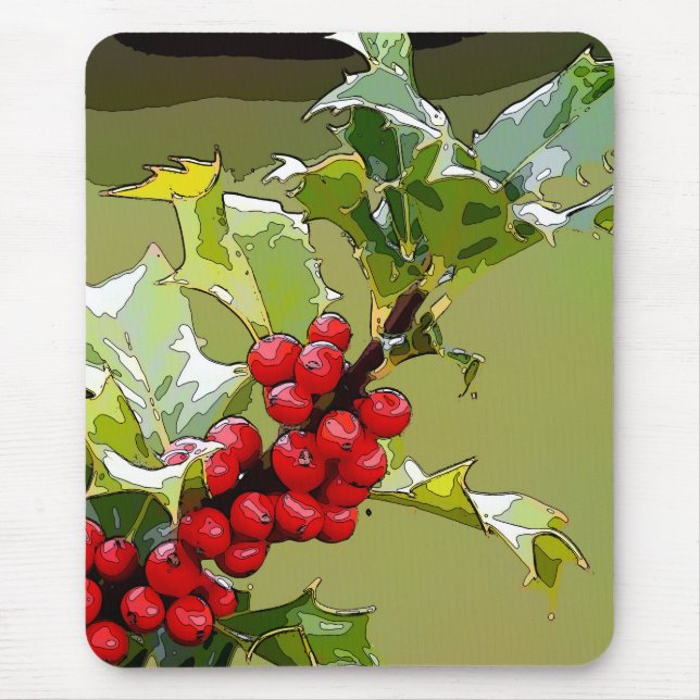 Tapis De Souris HollyBerries 006 (Devant)