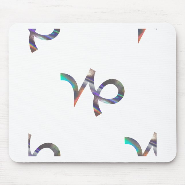 Tapis De Souris hologramme Capricorne (Devant)