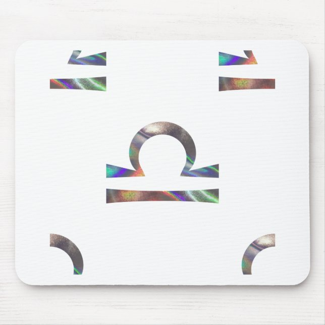 Tapis De Souris hologramme Libra (Devant)