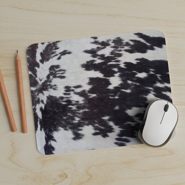 Tapis De Souris Holstein Vache Faux Cuir Caché naturel (Créateur téléchargé)