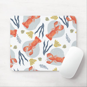 Tapis De Souris Homard écrevisse fruits de mer sous l'eau motif