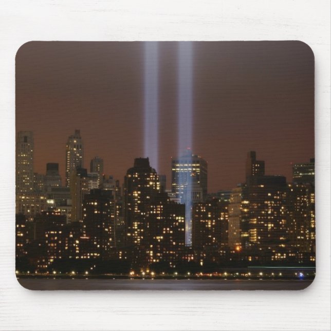 Tapis De Souris Hommage de World Trade Center dans la lumière à (Devant)