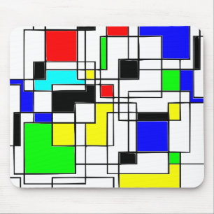 Tapis De Souris Hommage Random Carré À Mondrian