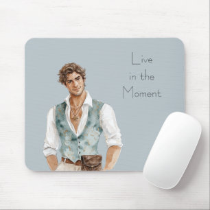 Tapis De Souris Homme Cheveux Marron