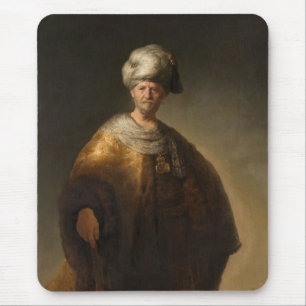 Tapis De Souris Homme dans le costume oriental, par Rembrandt Van