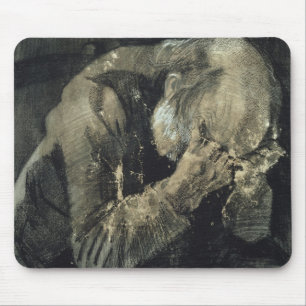 Tapis De Souris Homme de Vincent van Gogh avec sa tête dans des