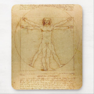 Tapis De Souris Homme de Vitruve de Léonard de Vinci