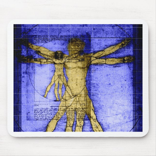 Tapis De Souris Homme de Vitruvian (Devant)