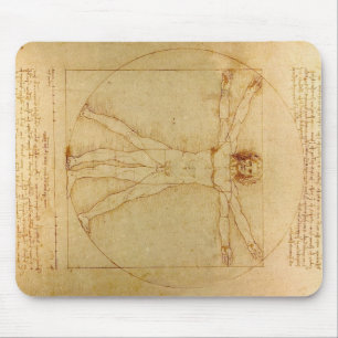 Tapis De Souris Homme de Vitruvian de da Vinci