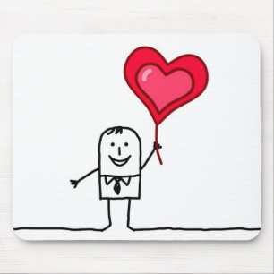 Tapis De Souris Homme et coeur