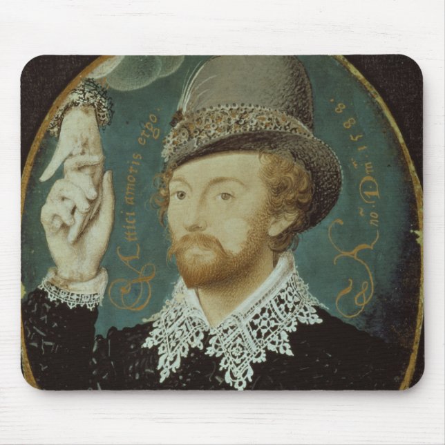 Tapis De Souris Homme étreignant la main d'un nuage (Devant)