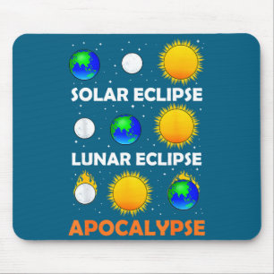 Tapis De Souris Homme Femme Éclipse Solaire Lunaire Professeur de