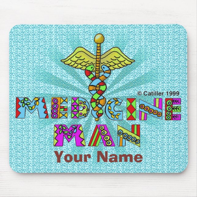 Tapis De Souris Homme-médecine (Devant)
