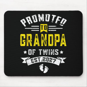 Tapis De Souris Homme promu grand-père de jumeaux env 2027