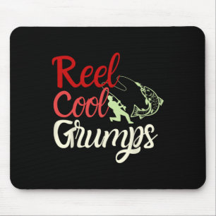 Tapis De Souris Homme Super Cool Grumps Vintage Drôle Pêche Papa