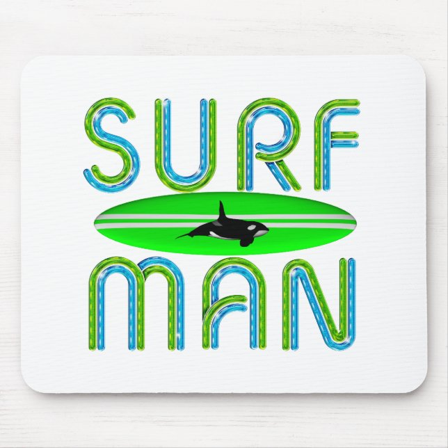 Tapis De Souris Homme SUPÉRIEUR de surf (Devant)
