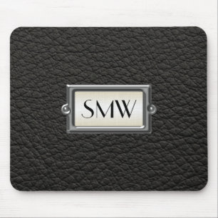 Tapis De Souris Hommes 3-Letter exécutifs décorés d'un monogramme