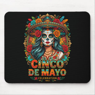 Tapis De Souris Hommes Cinco De Mayo 1862 Fête Jour Hispanique De