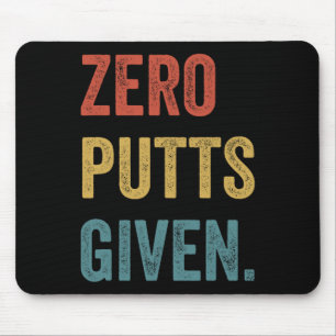 Tapis De Souris Hommes de golf rétro Joueuse de golf Femmes Zero P
