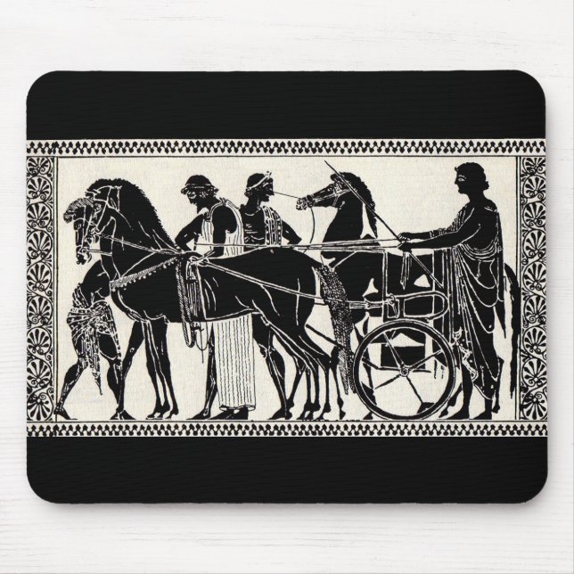 Tapis De Souris hommes et chevaux romains antiques (Devant)