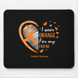 Tapis De Souris Hommes Femmes Je Porte De L'Orange Pour Mon Ami Le