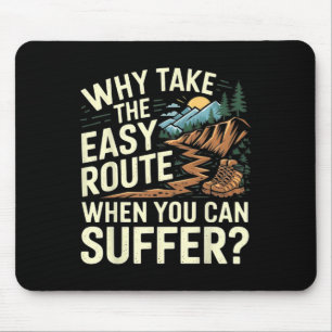 Tapis De Souris Hommes Femmes Randonnée Extérieur Randonneur Rétro