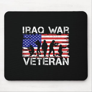 Tapis De Souris Hommes Femmes Vétéran de la guerre en Irak
