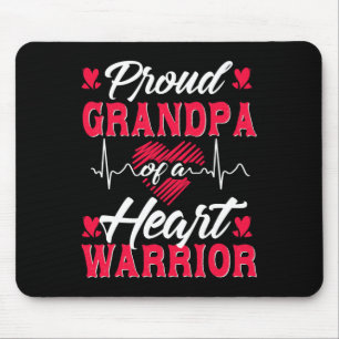 Tapis De Souris Hommes Fier Grand-Père D'Un Coeur Guerrier Chd Lau