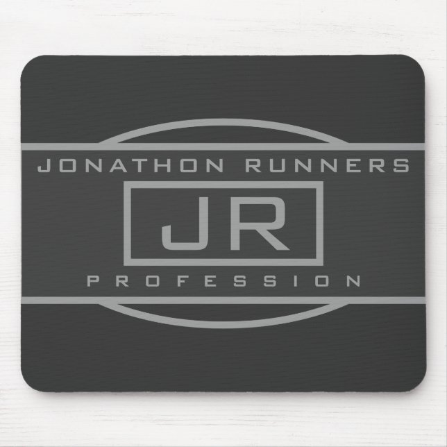 Tapis De Souris Hommes Sporty Gray Gray & Dark Grays (Devant)