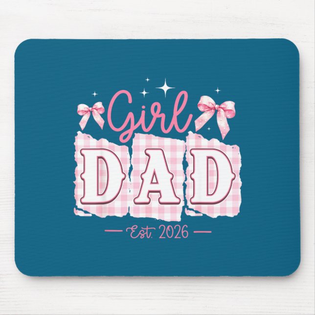 Tapis De Souris Hommes Temps Papa Bientôt Papa Bébé (Devant)