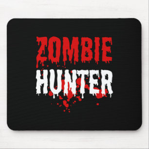 Tapis De Souris Hommes Zombie Hunter Effrayant Halloween