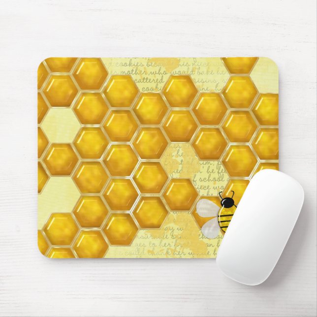 Tapis De Souris Honey Comb 3D Whimsey (Avec souris)