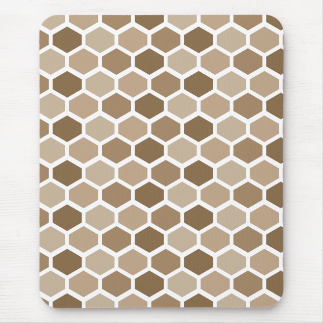 Tapis De Souris Honeycomb in Sand (Devant)