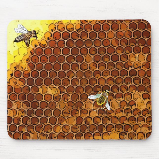 Tapis De Souris Honeypeb Beehik Honey Bee Mouse Pad (Devant)