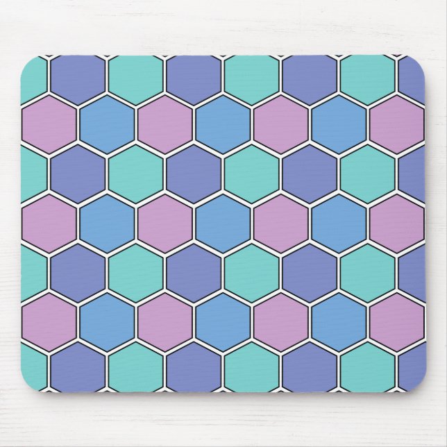Tapis De Souris Honeypeb Motif Pastels (Devant)