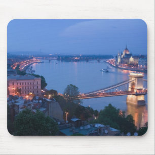 Tapis De Souris HONGRIE, Budapest : pont Szechenyi (à chaînes), 2