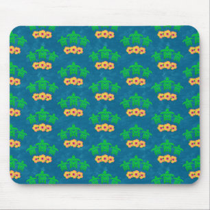 Tapis De Souris Honu Hawaiian Tribal Green Sea Turtles