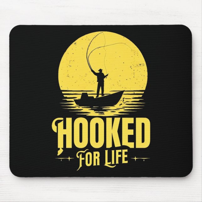 Tapis De Souris Hooked for Life. (Devant)