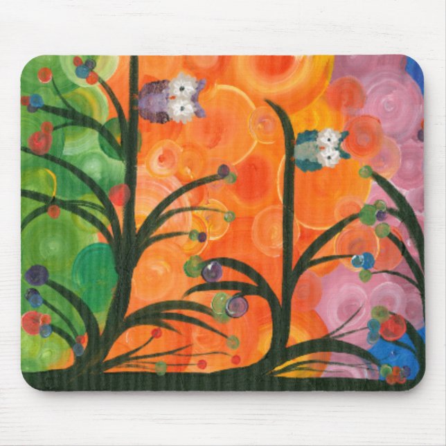 Tapis De Souris Hoolandia (c) 2013 - arbres généalogiques de hibou (Devant)