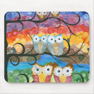 Tapis De Souris Hoolandia (c) 2013 - série d'expressions de hibou