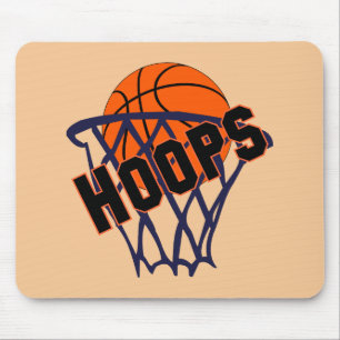 Tapis De Souris Hoops Basketball & Net Mousepad