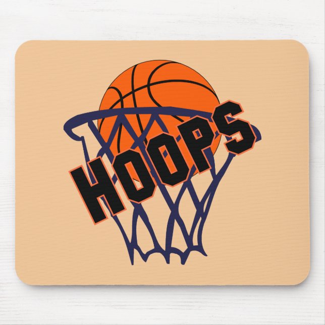 Tapis De Souris Hoops Basketball & Net Mousepad (Devant)