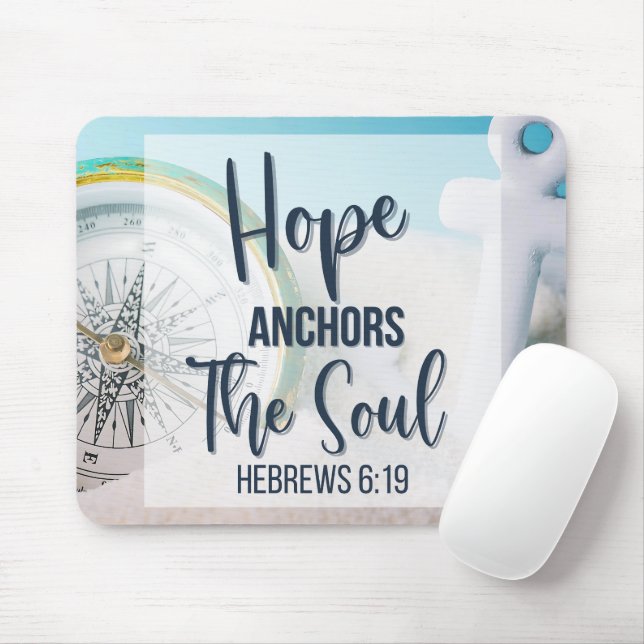 Tapis De Souris Hope Ancres the Soul (Avec souris)