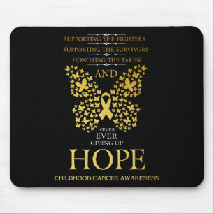 Tapis De Souris Hope Chilhood Cancer Awareness Gold Ribbon