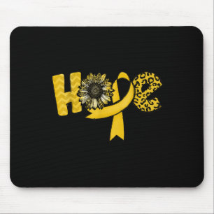 Tapis De Souris Hope Gold Ribbon Leopard Sunflower Cance enfance