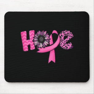 Tapis De Souris Hope Pink Ribbon Leopard Sunflower Breast Cancer A