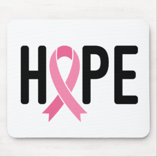 Tapis De Souris HOPE Pink Ribbon Survivor Fighter Cancer du sein