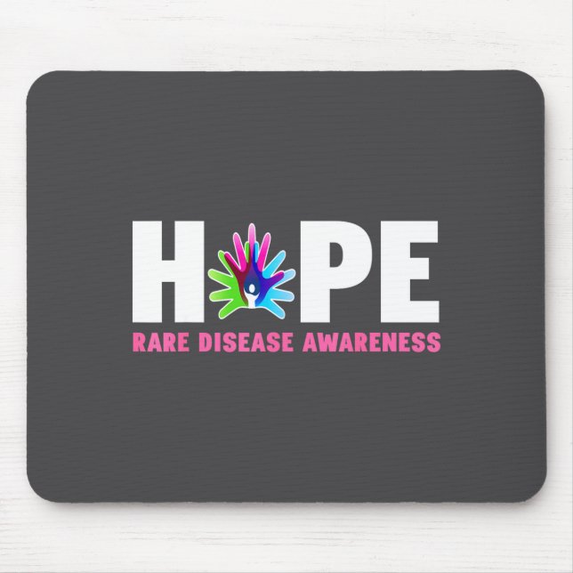 Tapis De Souris Hope Rare Disease Awareness Shirt - Rare Disease D (Devant)
