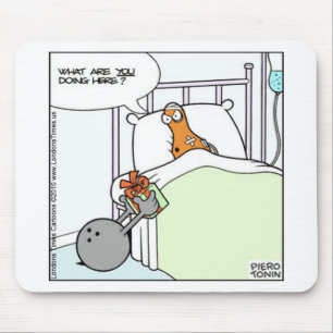 Tapis De Souris Hôpital de Bowling T-shirts drôles Cartes Tasses C